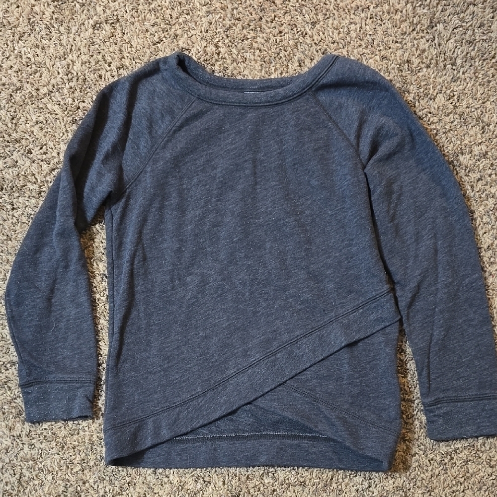 Old Navy Girls Cross Front Crew Sweatshirt - M(8)